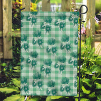Green Palaka Hawaii Garden Flag Hawaiian Lehua Blossoms