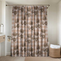 Brown Palaka Hawaii Bathroom Set Hawaiian Lehua Blossoms