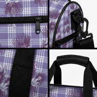 Purple Palaka Hawaii Duffle Bag Hawaiian Lehua Blossoms LT05 - Polynesian Pride