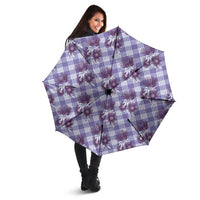 Purple Palaka Hawaii Umbrella Hawaiian Lehua Blossoms