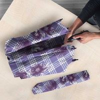 Purple Palaka Hawaii Umbrella Hawaiian Lehua Blossoms