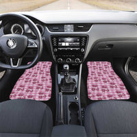 Pink Palaka Hawaii Car Mats Hawaiian Lehua Blossoms