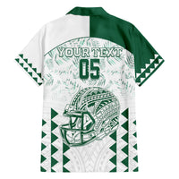 Custom Hawaii Football Family Matching Summer Maxi Dress and Hawaiian Shirt Rainbow Warriors Kakau Pattern LT05 - Polynesian Pride