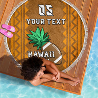 Custom Hawaii Honolulu Football Bowl Beach Blanket Simple Style LT05 - Polynesian Pride