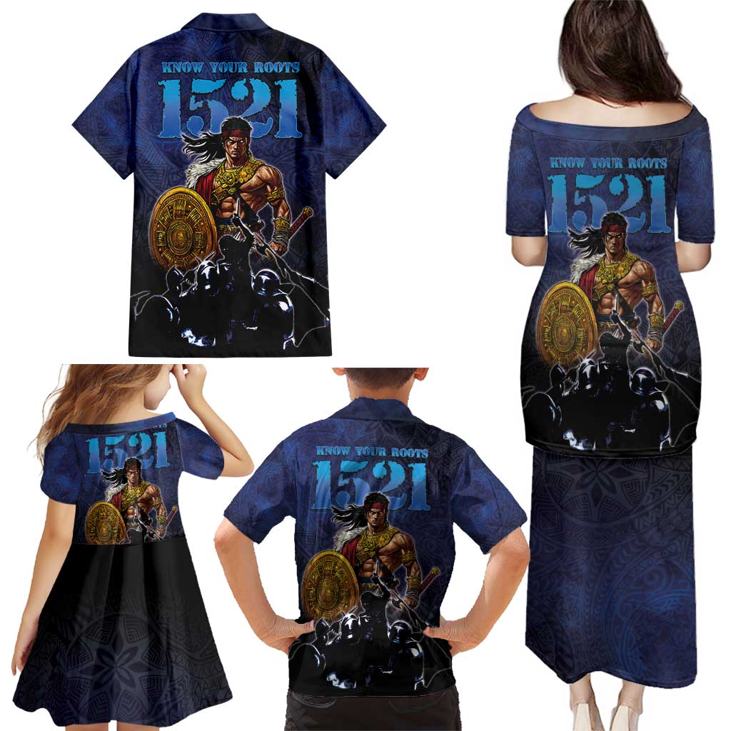 Philippines The First Hero Family Matching Puletasi and Hawaiian Shirt Lapu Lapu Know Your Roots