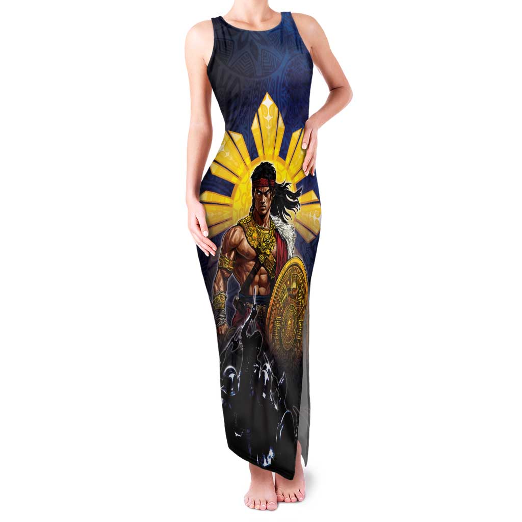 Philippines The First Hero Family Matching Tank Maxi Dress and Hawaiian Shirt Lapu Lapu Know Your Roots