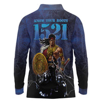 Philippines The First Hero Long Sleeve Polo Shirt Lapu Lapu Know Your Roots