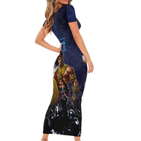Philippines The First Hero Short Sleeve Bodycon Dress Lapu Lapu Know Your Roots