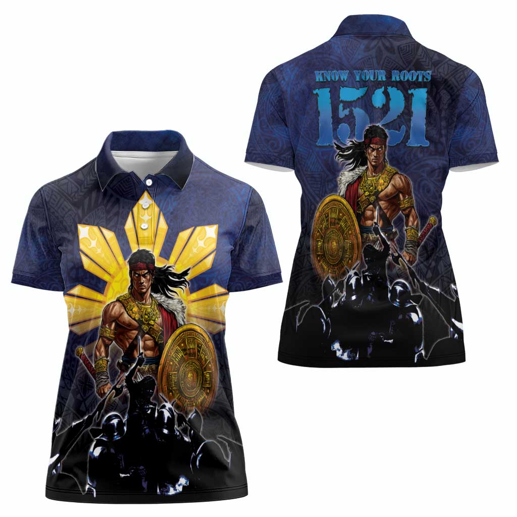Philippines The First Hero Women Polo Shirt Lapu Lapu Know Your Roots