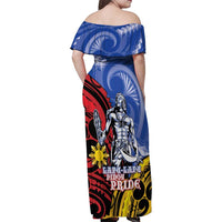 Philippines Lapu-Lapu Family Matching Off Shoulder Maxi Dress and Hawaiian Shirt Proud Of My King LT05 - Polynesian Pride