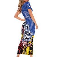 Philippines Lapu-Lapu Family Matching Short Sleeve Bodycon Dress and Hawaiian Shirt Proud Of My King LT05 - Polynesian Pride