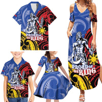 Philippines Lapu-Lapu Family Matching Summer Maxi Dress and Hawaiian Shirt Proud Of My King LT05 - Polynesian Pride