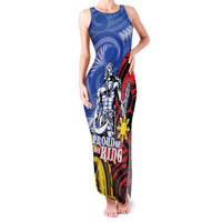 Philippines Lapu-Lapu Family Matching Tank Maxi Dress and Hawaiian Shirt Proud Of My King LT05 Mom's Dress Blue - Polynesian Pride