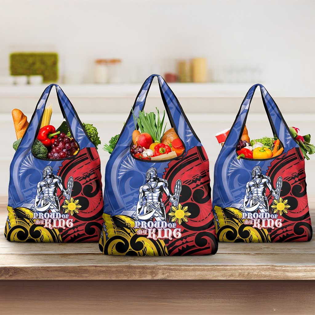 Philippines Lapu-Lapu Grocery Bag Proud Of My King