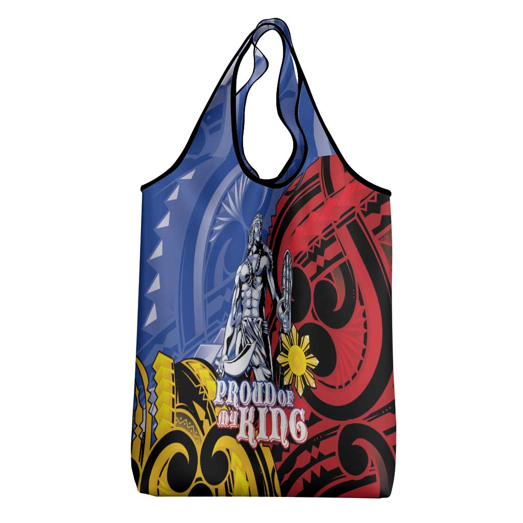 Philippines Lapu-Lapu Grocery Bag Proud Of My King