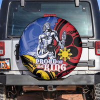 Philippines Lapu-Lapu Spare Tire Cover Proud Of My King LT05 Blue - Polynesian Pride