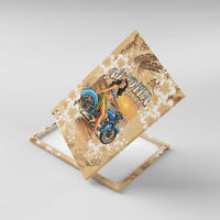Aloha Hawaii Biker Canvas Wall Art Ride To Paradise