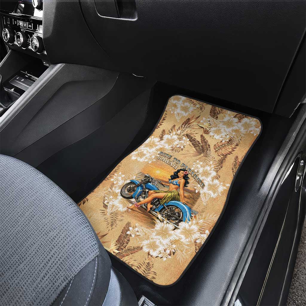 Aloha Hawaii Biker Car Mats Ride To Paradise