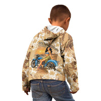 Aloha Hawaii Biker Kid Hoodie Ride To Paradise