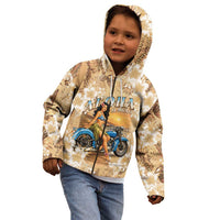 Aloha Hawaii Biker Kid Hoodie Ride To Paradise