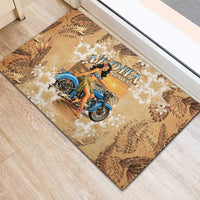 Aloha Hawaii Biker Rubber Doormat Ride To Paradise