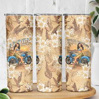 Aloha Hawaii Biker Skinny Tumbler Ride To Paradise