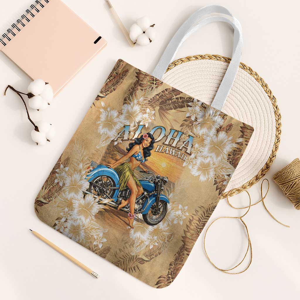 Aloha Hawaii Biker Tote Bag Ride To Paradise