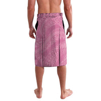 Polynesian Women's Day Lavalava Pink Hibiscus Flowers With Polynesian Pattern