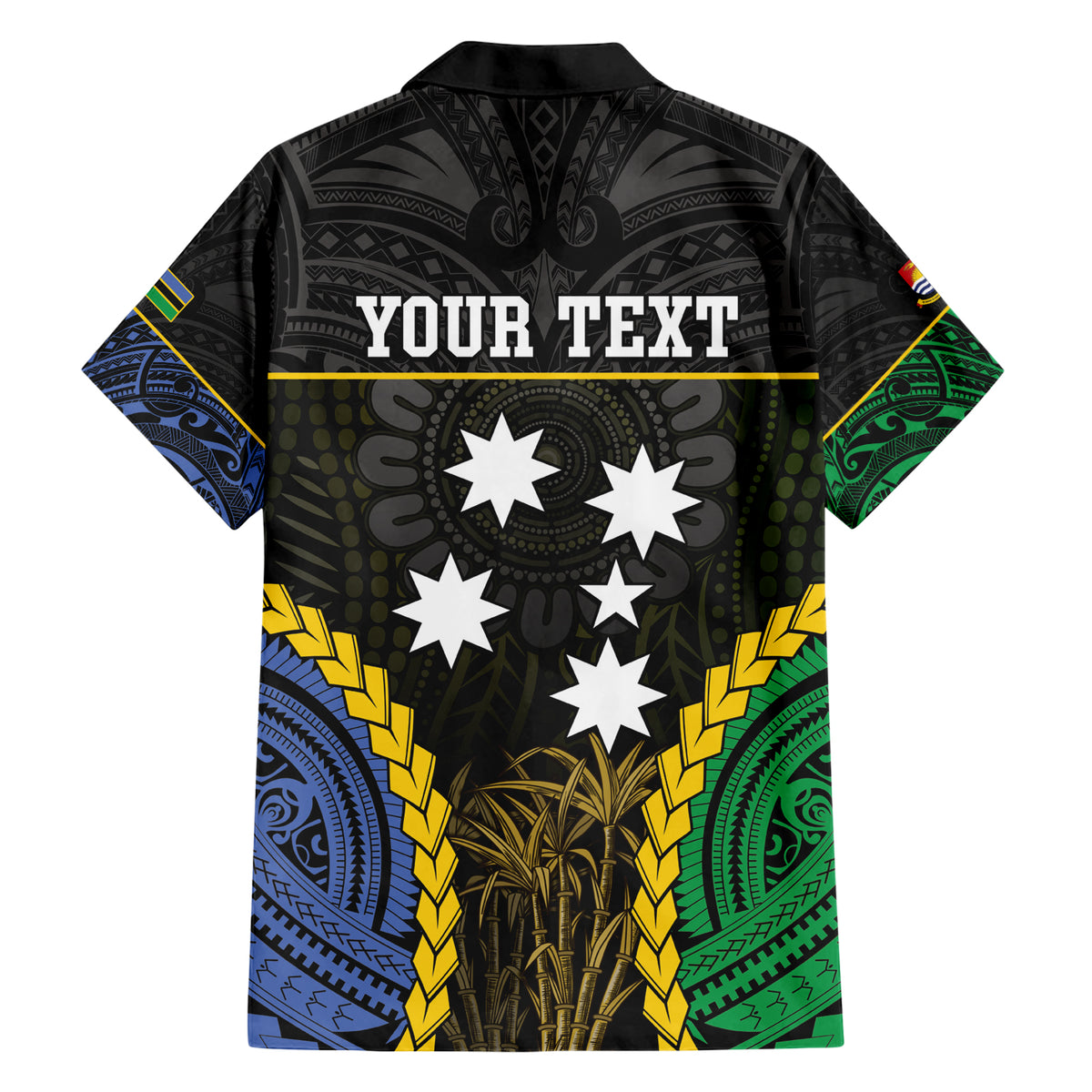 Personalised South Sea Islanders And Gilbert Islands Family Matching Short Sleeve Bodycon Dress and Hawaiian Shirt Kanakas Polynesian Pattern LT05 - Polynesian Pride