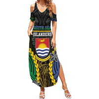 Personalised South Sea Islanders And Gilbert Islands Family Matching Summer Maxi Dress and Hawaiian Shirt Kanakas Polynesian Pattern