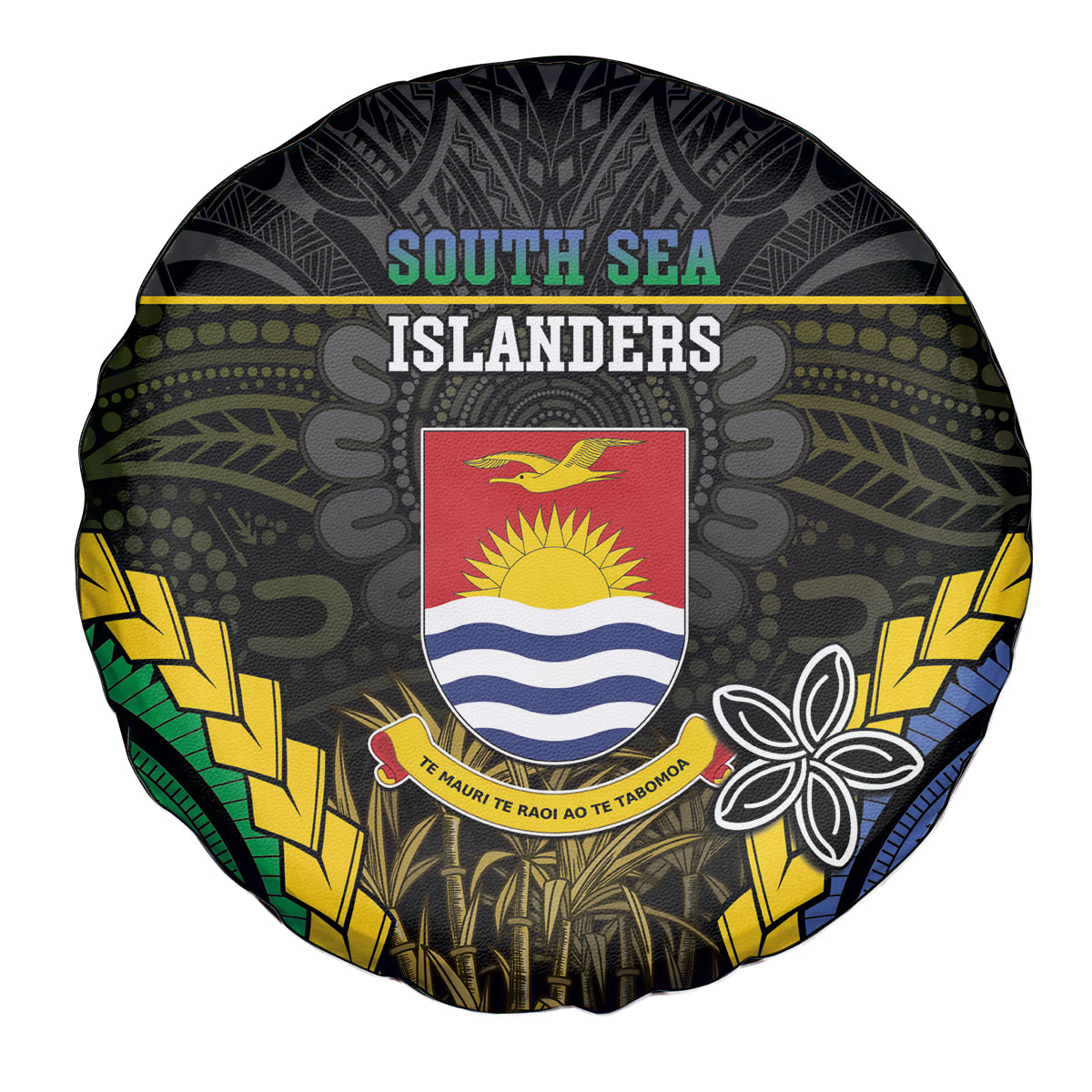 South Sea Islanders And Gilbert Islands Spare Tire Cover Kanakas Polynesian Pattern