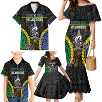 Personalised South Sea Islanders And New Caledonia Family Matching Mermaid Dress and Hawaiian Shirt Kanakas Polynesian Pattern LT05 - Polynesian Pride