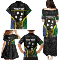 Personalised South Sea Islanders And New Caledonia Family Matching Puletasi and Hawaiian Shirt Kanakas Polynesian Pattern