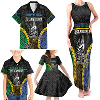 Personalised South Sea Islanders And New Caledonia Family Matching Tank Maxi Dress and Hawaiian Shirt Kanakas Polynesian Pattern LT05 - Polynesian Pride