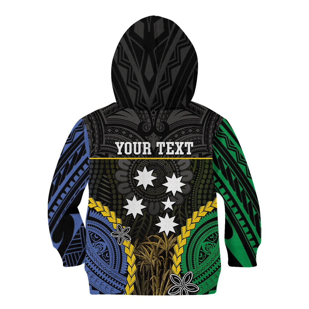 Personalised South Sea Islanders And New Caledonia Kid Hoodie Kanakas Polynesian Pattern LT05 - Polynesian Pride