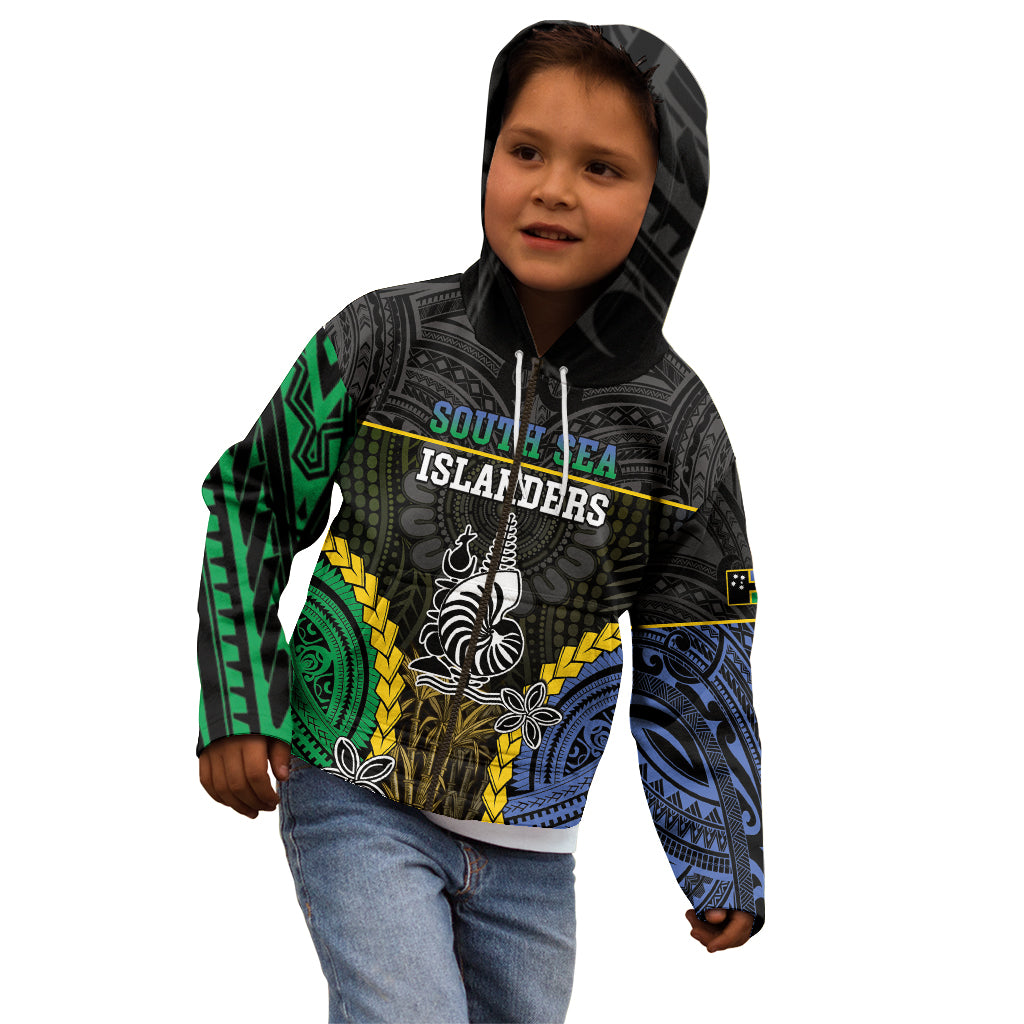 Personalised South Sea Islanders And New Caledonia Kid Hoodie Kanakas Polynesian Pattern LT05 - Polynesian Pride
