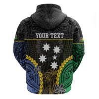 Personalised South Sea Islanders And New Caledonia Zip Hoodie Kanakas Polynesian Pattern LT05 - Polynesian Pride