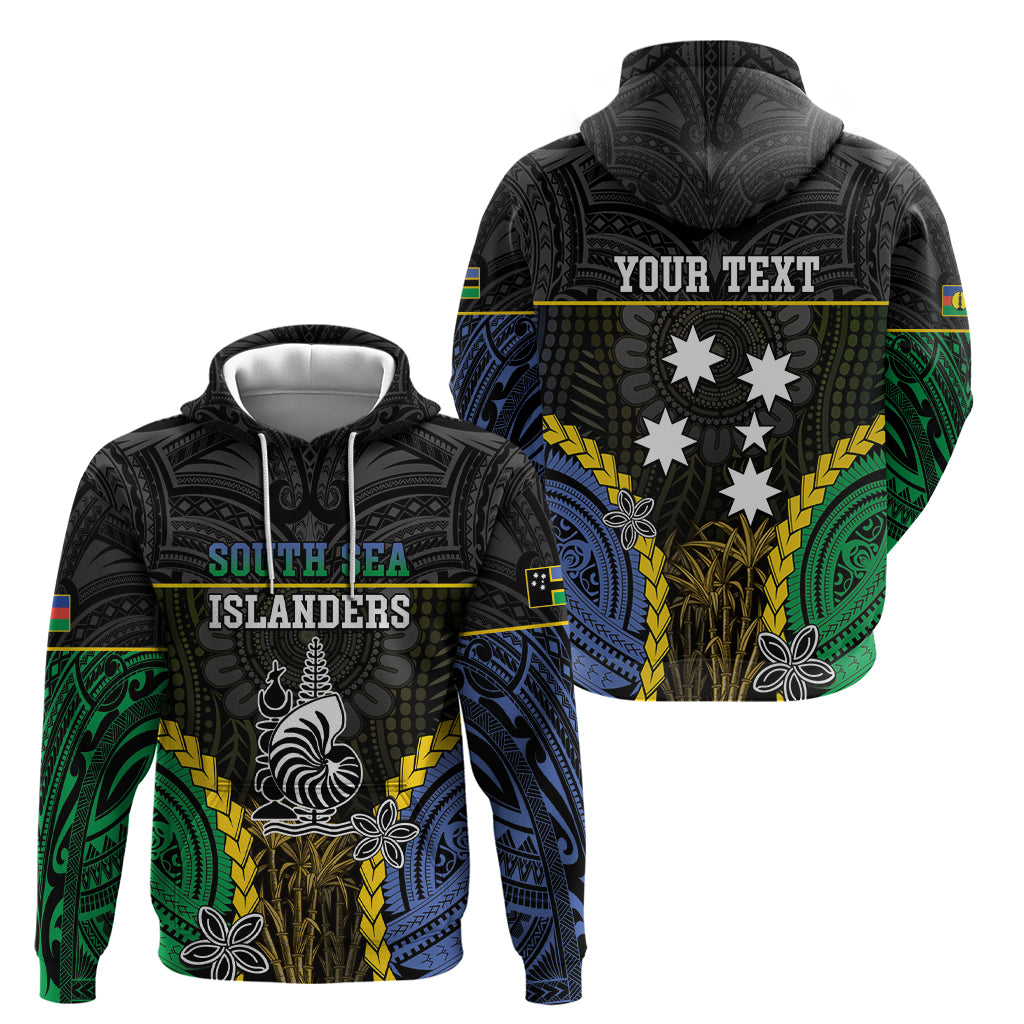 Personalised South Sea Islanders And New Caledonia Zip Hoodie Kanakas Polynesian Pattern LT05 - Polynesian Pride