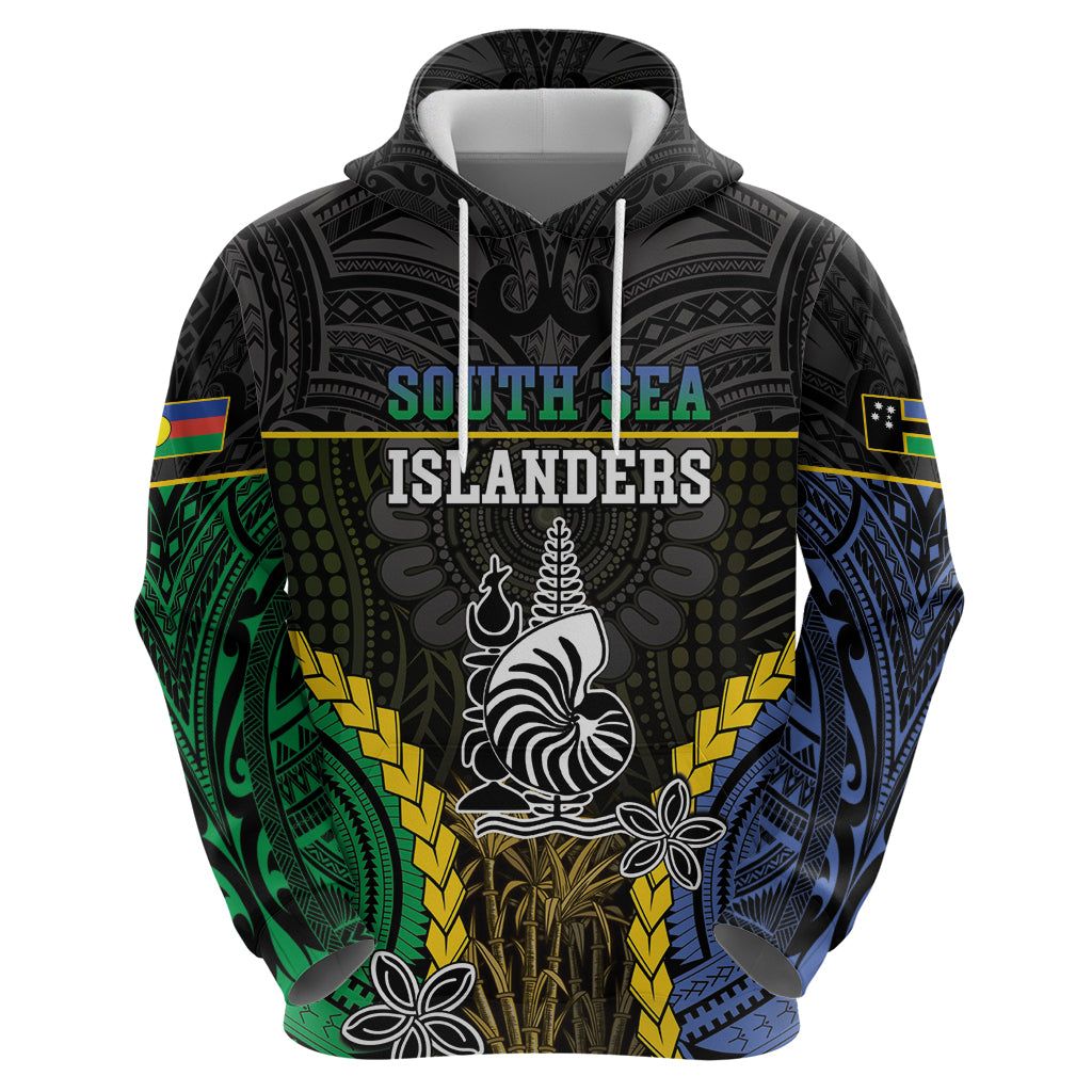 Personalised South Sea Islanders And New Caledonia Zip Hoodie Kanakas Polynesian Pattern LT05 - Polynesian Pride