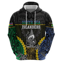 Personalised South Sea Islanders And New Caledonia Zip Hoodie Kanakas Polynesian Pattern LT05 - Polynesian Pride