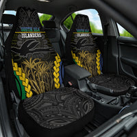 South Sea Islanders And New Ireland Car Seat Cover Kanakas Polynesian Pattern LT05 One Size Black - Polynesian Pride