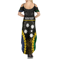 Personalised South Sea Islanders And New Ireland Family Matching Summer Maxi Dress and Hawaiian Shirt Kanakas Polynesian Pattern LT05 - Polynesian Pride