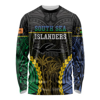 Personalised South Sea Islanders And New Ireland Long Sleeve Shirt Kanakas Polynesian Pattern
