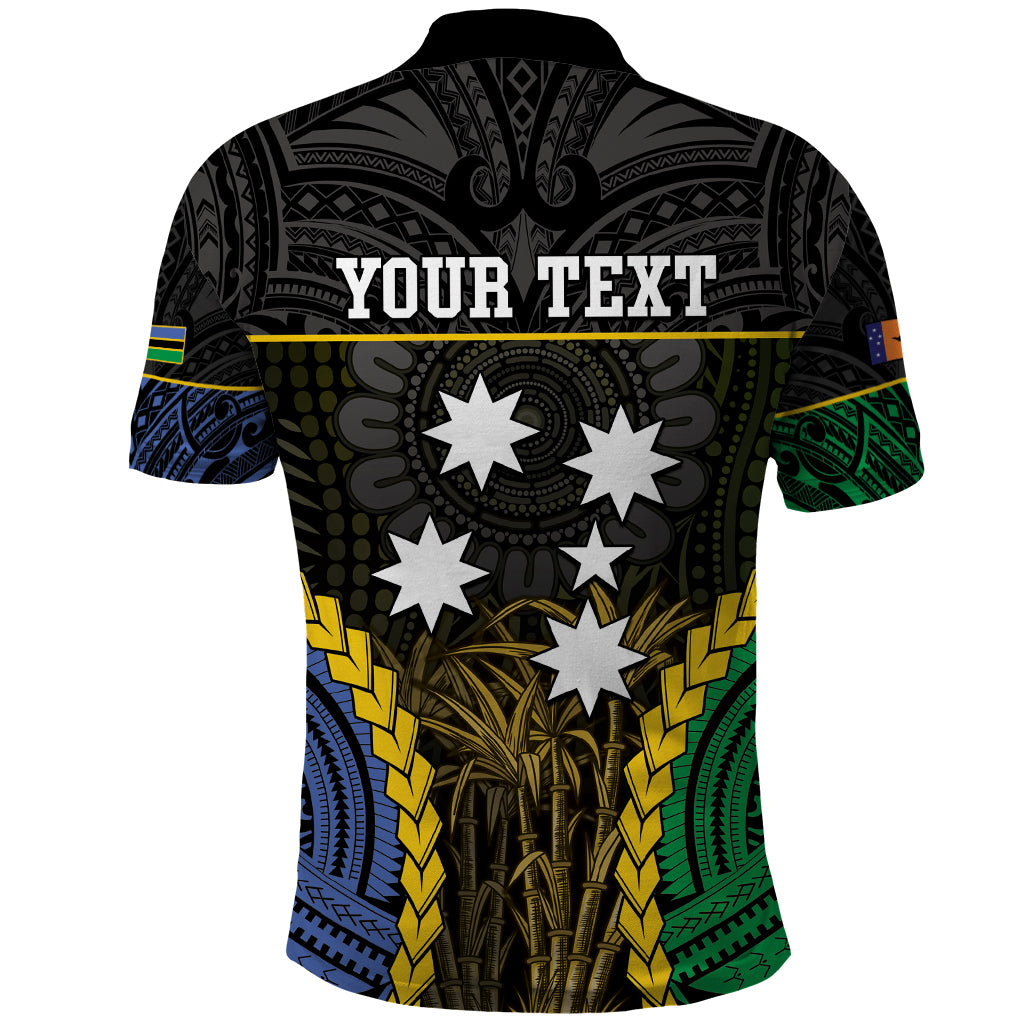 Personalised South Sea Islanders And New Ireland Polo Shirt Kanakas Polynesian Pattern