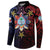 Philippines Guam Button Sweatshirt Filipino Sun With Guaman Seal