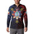 Philippines Guam Button Sweatshirt Filipino Sun With Guaman Seal