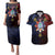 Philippines Guam Couples Matching Puletasi and Hawaiian Shirt Filipino Sun With Guaman Seal