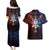 Philippines Guam Couples Matching Puletasi and Hawaiian Shirt Filipino Sun With Guaman Seal