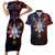 Philippines Guam Couples Matching Short Sleeve Bodycon Dress and Hawaiian Shirt Filipino Sun With Guaman Seal
