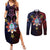 Philippines Guam Couples Matching Summer Maxi Dress and Long Sleeve Button Shirt Filipino Sun With Guaman Seal